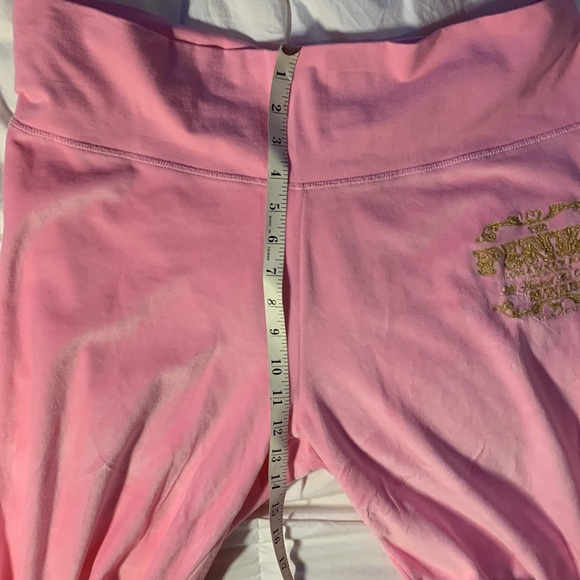 NEW Y2K PINK VELOUR WIDE LEG PANT FULL ZIP HOODIE THE PINKS LOVE & ROCK N ROLL - Picture 14 of 16